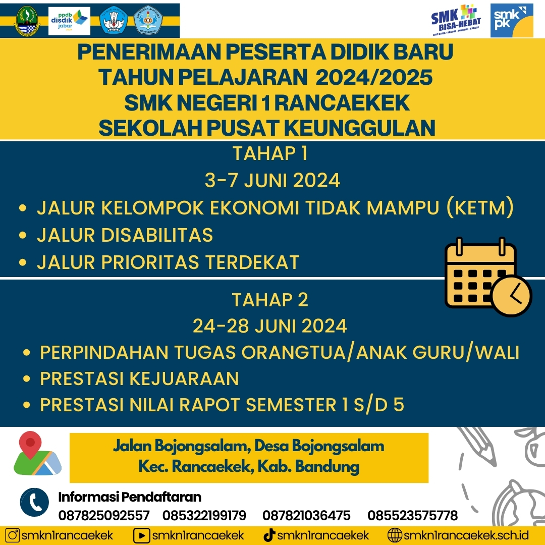 Penerimaan Peserta Didik Baru Tahun Pelajaran 2024/2025