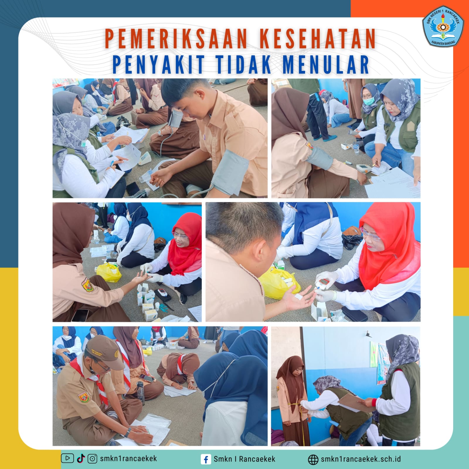 Pemeriksaan Kesehatan Penyakit Tidak Menular di SMK Negeri 1 Rancaekek